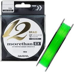 Aukla Daiwa Morethan 12 Braid EX+SI, 135 m, 0,12 mm cena un informācija | Makšķerauklas | 220.lv