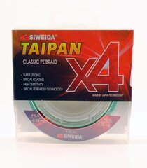 Шнур рыболовный SWD Taipan Classic PE X4 0.14мм 135м 7.20кг светло-зеленый цена и информация | Лески | 220.lv