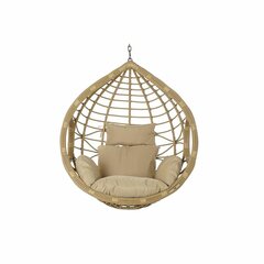 Hanging garden armchair DKD Home Decor 90 x 70 x 110 cm 105 x 75 x 226 cm Бежевый Металл Коричневый синтетический ротанг цена и информация | Садовые стулья, кресла, пуфы | 220.lv