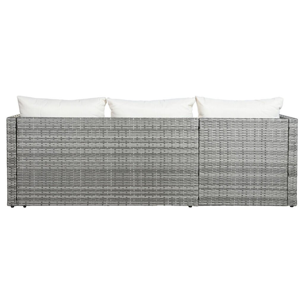 Dārza dīvāns DKD Home Decor, 195x130x62 cm, pelēks цена и информация | Dārza krēsli | 220.lv