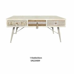 Centrālais galds DKD Home Decor, 110x60x50 cm, balts cena un informācija | Žurnālgaldiņi | 220.lv