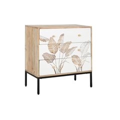 Kumode DKD Home Decor, 75x40x80 cm, brūns/balts cena un informācija | Kumodes | 220.lv