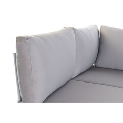 Садовый диван DKD Home Decor Серый Белый Сталь Смола (212 x 155 x 79 cm) цена и информация | Скамейки | 220.lv