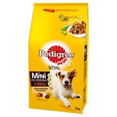 Pedigree Vital Protection mazo šķirņu pieaugušiem suņiem ar vistu un dārzeņiem, 2 kg cena un informācija | Sausā barība suņiem | 220.lv