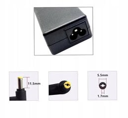 Зарядное устройство для ACER 19V 3.42A 65W 5.5-1.7mm цена и информация | Зарядные устройства для ноутбуков  | 220.lv