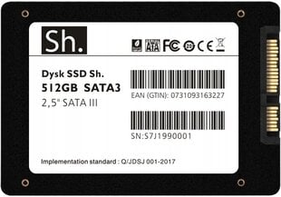 Sh. SH-512 QLC cena un informācija | Iekšējie cietie diski (HDD, SSD, Hybrid) | 220.lv