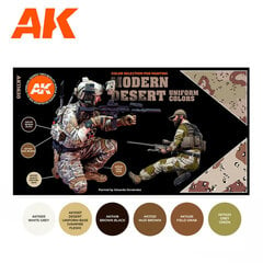 Набор акриловых красок Modern desert uniform colors, AK11630 цена и информация | Принадлежности для рисования, лепки | 220.lv