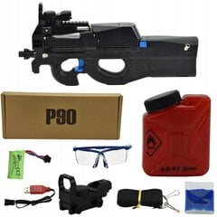 Automātiskais ierocis ar želejas bumbiņām Blaster P90, melns cena un informācija | Rotaļlietas zēniem | 220.lv