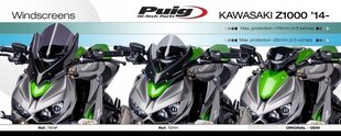 Puig 7011F tumšs sporta stikls Kawasaki Z1000 / R cena un informācija | Moto piederumi | 220.lv