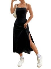 Платье-комбинация с разрезом по краю, Electronics LV-120032, черный, 1 шт цена и информация | Платья | 220.lv