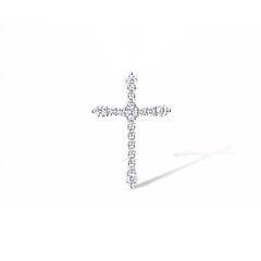 Серебряный католический крестик с цирконами Brasco 59603 59603 цена и информация | Украшения на шею | 220.lv
