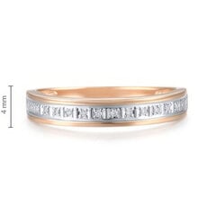 Золотое кольцо с бриллиантами Brasco 59822 59822-18 цена и информация | Кольца | 220.lv