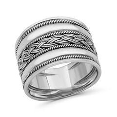 Серебряное (925) кольцо с классическим дизайном, код ah5sr5145, EU-61 (~19,5 мм) AH5SR5145EU-61 цена и информация | Кольца | 220.lv