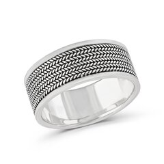 Серебряное (925) кольцо с классическим дизайном, код ah5sr5143, EU-64 (~20,25 мм) AH5SR5143EU-64 цена и информация | Кольца | 220.lv