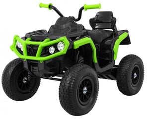 Quad ATV пневматическое колесо черный зеленый цена и информация | Электромобили для детей | 220.lv