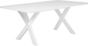 Стол Beliani Lisala, белый цена и информация | Кухонные и обеденные столы | 220.lv