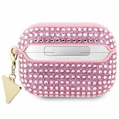 Guess GUAPHDGTPP AirPods Pro cover różowy|pink Rhinestone Triangle Charm цена и информация | Аксессуары для наушников | 220.lv