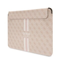 Guess PU 4G Printed Stripes Computer Sleeve 16" Pink цена и информация | Рюкзаки, сумки, чехлы для компьютеров | 220.lv