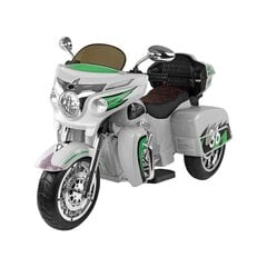 Vienvietīgs”trīsriteņu elektriskais motocikls bērniem Lean Toys Goldwing NEL-R1800GS, pelēks цена и информация | Электромобили для детей | 220.lv