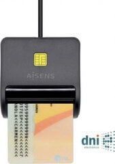 Aisens Smart Plug Aisens DNI viedkaršu lasītājs, melns цена и информация | Smart устройства и аксессуары | 220.lv