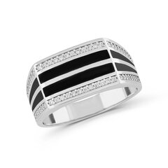 Серебряное (925) кольцо с драгоценными камнями, код ah5sr5786, EU-58 (~18,5 мм) AH5SR5786EU-58 цена и информация | Кольца | 220.lv