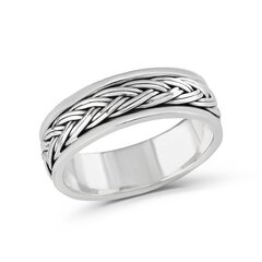 Серебряное (925) кольцо с классическим дизайном, код ah5sr5150, EU-63 (~20 мм) AH5SR5150EU-63 цена и информация | Кольца | 220.lv
