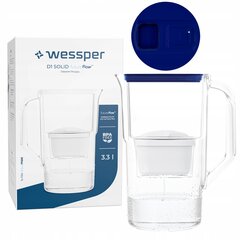 Wessper D1 SOLID FutureFlow фильтр-кувшин 3,3 л синий + 1x aquamax цена и информация | Фильтры для воды, чистящие устройства | 220.lv