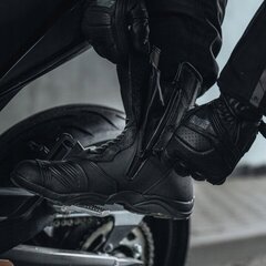 Черные матовые туристические шоссейные мотоциклетные туфли Rebelhorn Scout цена и информация | Мотообувь | 220.lv