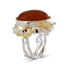 Серебряное (925) кольцо с драгоценными камнями, код f50353, EU-59 (~18,75 мм) F50353EU-59 цена и информация | Кольца | 220.lv