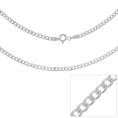 Цепочка из серебра 925 пробы с классическим дизайном, код ah8cur30l, 50 см AH8CUR30L50 CM цена и информация | Украшения на шею | 220.lv
