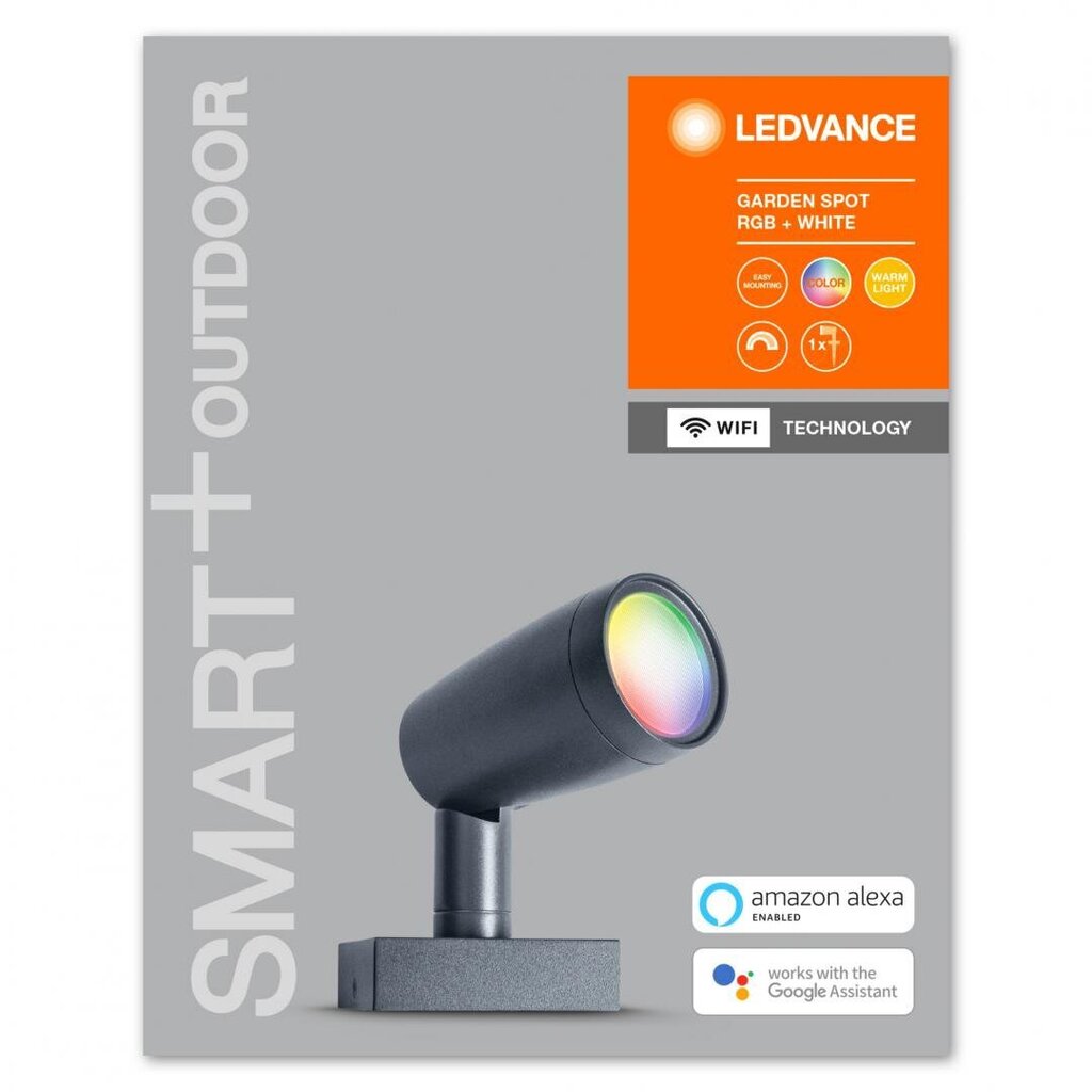 Āra lampa Ledvance Smart Wifi, melna cena un informācija | Āra apgaismojums | 220.lv