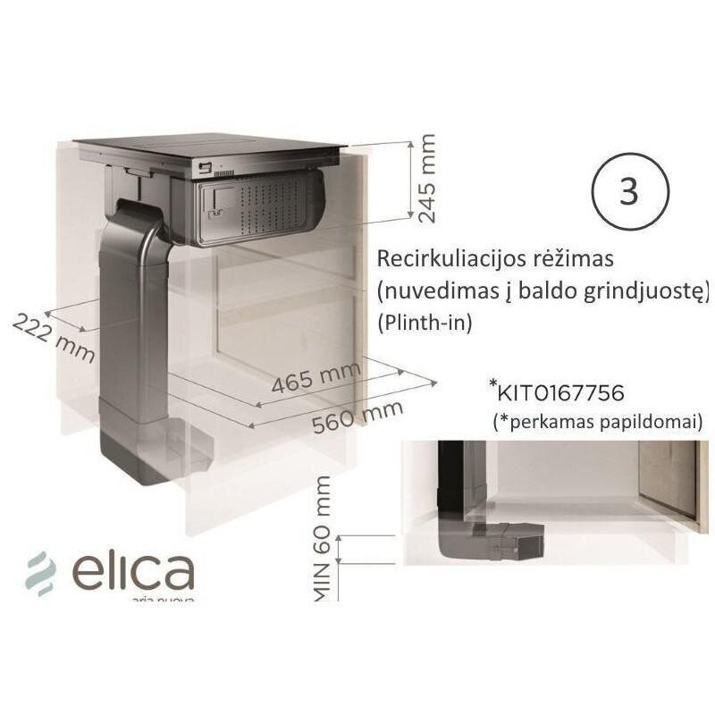 Elica KIT0167756, 1 gab. cena un informācija | Tvaika nosūcēju filtri | 220.lv