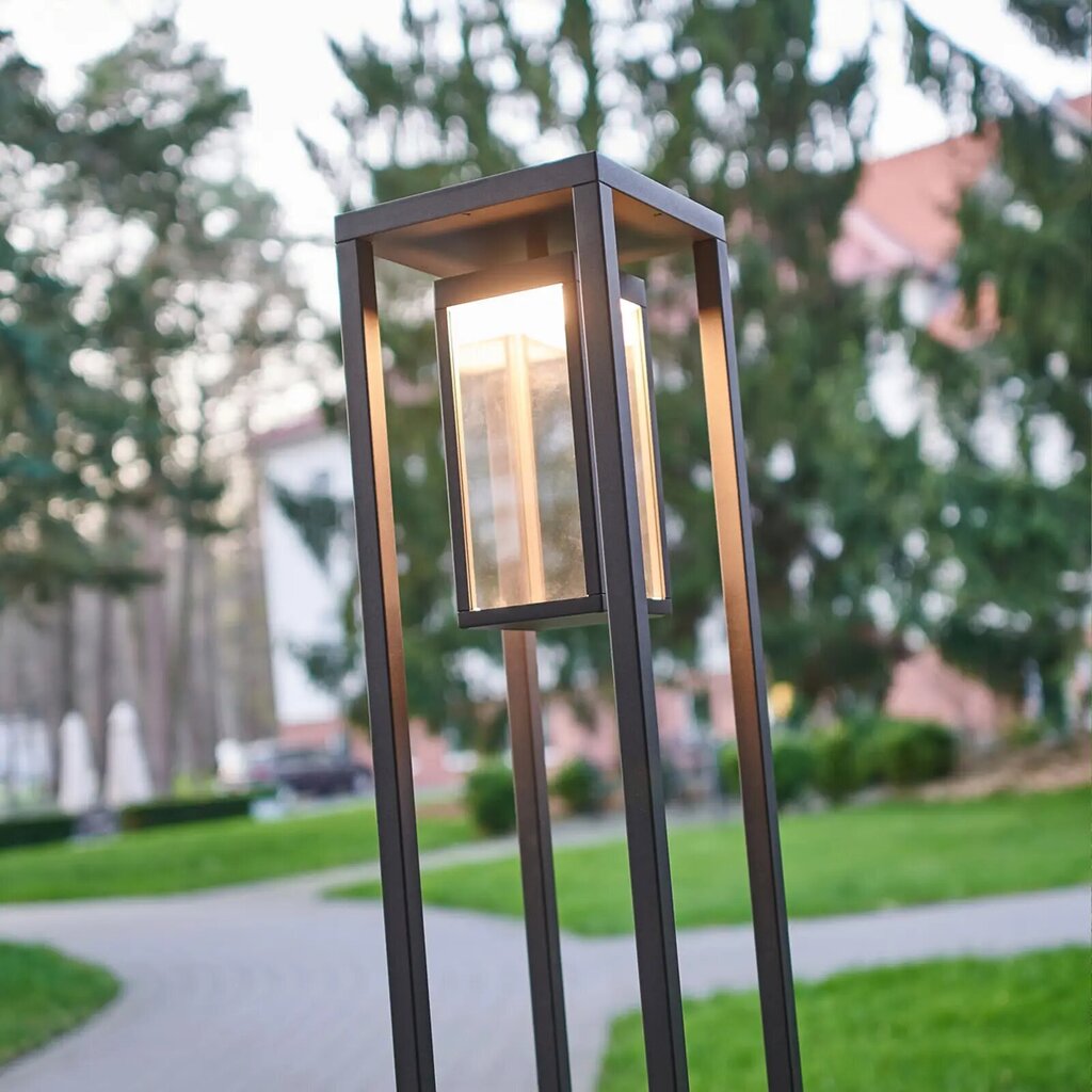 LED āra lampa Ferdinand, tumši pelēka cena un informācija | Āra apgaismojums | 220.lv