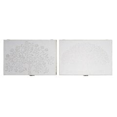 Крышки DKD Home Decor Дерево бухгалтер 46,5 x 6 x 31,5 cm 2 штук Деревянный MDF цена и информация | Шкафчики в гостиную | 220.lv