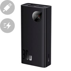 Аккумулятор питания с дисплеем, Baseus PPAD0401011, 10000 мАч., 2xUSB USB-C, черный цена и информация | Зарядные устройства Power bank | 220.lv