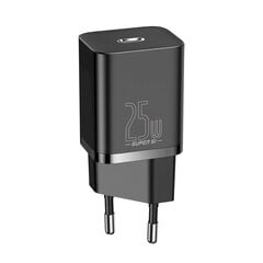 Ātras uzlādes lādētājs, Baseus, 25 W., USB-C, melns cena un informācija | Lādētāji un adapteri | 220.lv