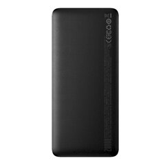 Barošanas akumulators, Baseus PPBD0800011, 10000 mAh., USB / USB-C, 25 W., PD QC, USB-C kabelis, melns cena un informācija | Lādētāji-akumulatori (Power bank) | 220.lv