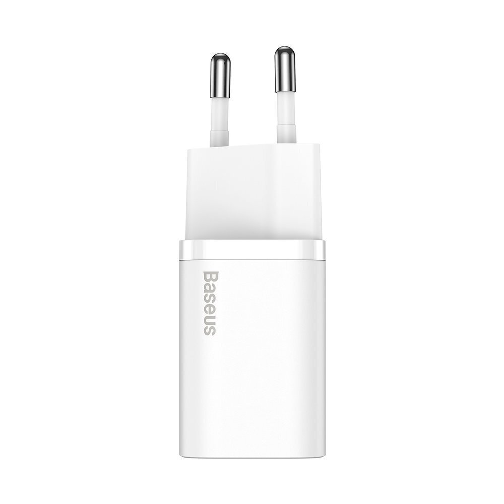 Ātrs lādētājs, Baseus Super Si Quick Charger 1C1, 20 W., USB-C - Lightning kabelis 1 m, balts cena un informācija | Lādētāji un adapteri | 220.lv