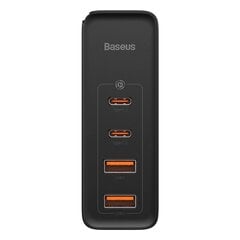 Быстрое зарядное устройство, Baseus CCGAN100UE1 Pro, USB-C, QC PD, 100 Вт, черный цена и информация | Зарядные устройства для телефонов | 220.lv