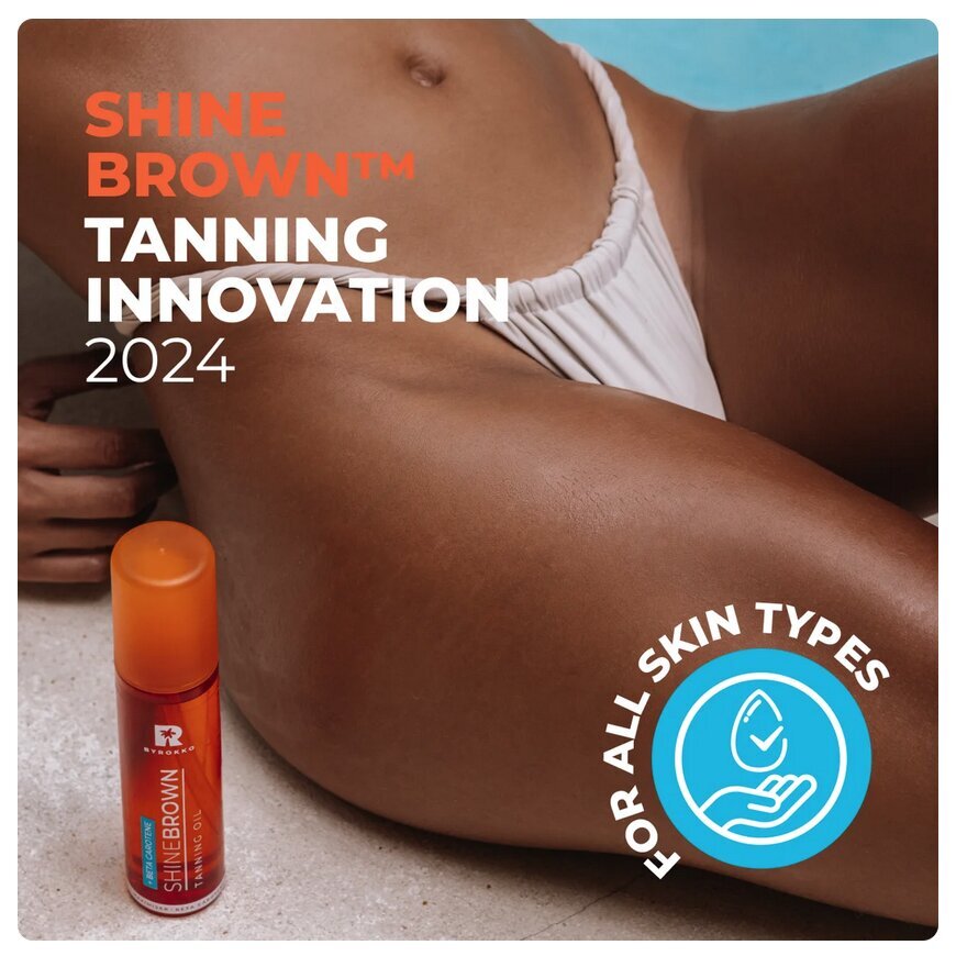 Eļļa intensīvam iedegumam Byrokko Shine Brown Betta Carotene Tanning Oil, 150 ml cena un informācija | Sauļošanās krēmi | 220.lv