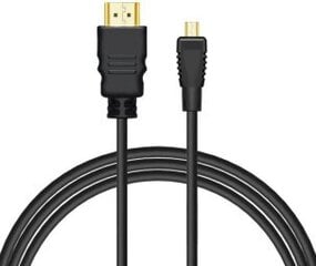 Kabelis Savio HDMI Male - Micro HDMI Male 1.5m Male цена и информация | Адаптеры и USB разветвители | 220.lv