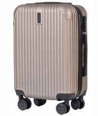 Маленький чемодан Wings 0593, S, серый цена и информация | Чемоданы, дорожные сумки | 220.lv