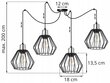 LightHome piekarināms gaismeklis SpiderNuvola цена и информация | Lustras | 220.lv