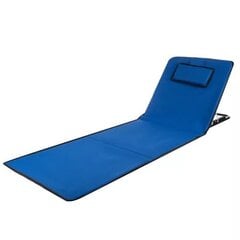 Пляжный коврик со спинкой H7, 150x50 см, синий цена и информация | Шезлонги | 220.lv