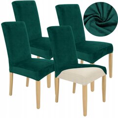 Чехлы на стулья, 4 шт., зеленого цвета цена и информация | Чехлы для мебели | 220.lv