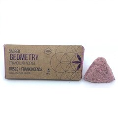 Vīraka piramīdas Geometria Roses-Frankincense, Sagrade Madre, Argentīna, 4 gab. cena un informācija | Mājas aromāti | 220.lv