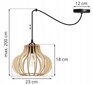 LightHome piekarināms gaismeklis SpiderTimber цена и информация | Lustras | 220.lv