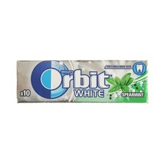 Piparmētru garšas košļājamā gumija Orbit White, 14 g cena un informācija | Saldumi | 220.lv