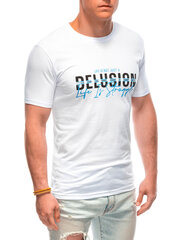 мужская футболка s1963 - белая 125517-7 цена и информация | Мужские футболки | 220.lv