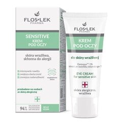 Acu krēms jutīgai ādai Floslek Sensitive, 30 ml cena un informācija | Acu krēmi, serumi | 220.lv